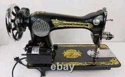 Vintage Singer Sphinx Sewing Machine With Alphasaw NA35K Motor Please Read