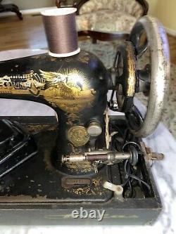 Vintage Singer Treadle Sewing Machine, Test And It Work