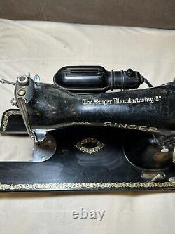 Vintage antique Singer 15-91 sewing machine 1950 AJ751912 with Accessories