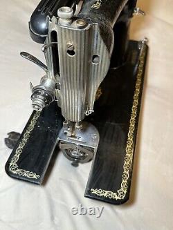 Vintage antique Singer 15-91 sewing machine 1950 AJ751912 with Accessories