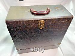 Vtg. Antique PLYMOUTH DUCHESS Sewing Machine Japan WORKS Carry Case and Bonus