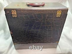 Vtg. Antique PLYMOUTH DUCHESS Sewing Machine Japan WORKS Carry Case and Bonus