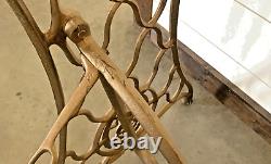 Vtg Antique Singer Treadle Sewing Machine Cast Iron Table Base Legs, Repurpose