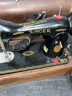 Vtg Singer BZ 10-8 Sewing Machine Simanco S. S. AU 52-16-5 Bakelite Pedal Repairs
