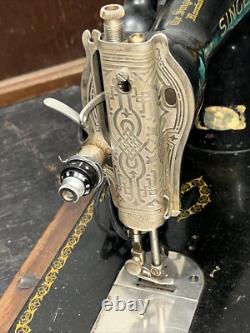 Vtg Singer BZ 10-8 Sewing Machine Simanco S. S. AU 52-16-5 Bakelite Pedal Repairs