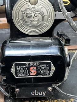 Vtg Singer BZ 10-8 Sewing Machine Simanco S. S. AU 52-16-5 Bakelite Pedal Repairs