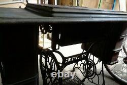 Vtg Singer Treadle Sewing Machine Table Oak Wood Cabinet Cast Iron PICK UP NJ