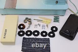 Vtg Singer ZigZag Sewing Machine Model 348 w Accessories Manual Style Mate