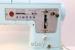 Vtg Singer ZigZag Sewing Machine Model 348 w Accessories Manual Style Mate