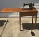 Working Singer 66 K Series Sewing Machine & No. 72 Cabinet With Accessories