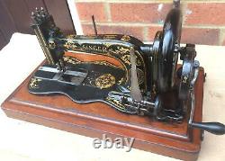 1888 Antique Singer 12k Fiddle Base Main Crank Machine À Coudre