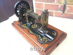 1888 Antique Singer 12k Fiddle Base Main Crank Machine À Coudre
