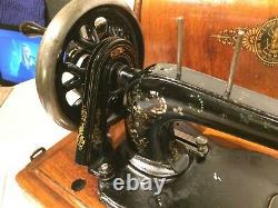 1888 Antique Singer 12k Violon Base Handcrank Machine À Coudre