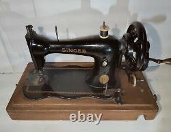 1890 Amélioration De La Forme De La Famille Fiddle Modèle Singer Hand Crank Machine À Coudre