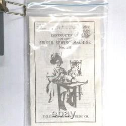 1920 Singer Toy Sewing Machine Retro Miniature Antique Collection USA Utilisé