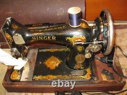 1921 Singer Machine À Coudre Brentwood Case With Foot Pedal