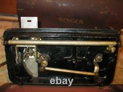 1921 Singer Machine À Coudre Brentwood Case With Foot Pedal
