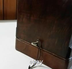 1924 Singer Sewing Machine Ser # Aa148569 Knee Bar Accessoires Wooden Case Works