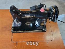 1956 Vintage Singer Electric 99k Machine À Coudre Avec Boîtier El439185 Fabriqué Aux États-unis