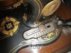 Antique 1879 Machines À Coudre Singer 12k De Base Fiddle Manivelle Acanthe