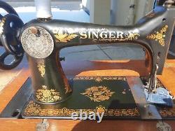 Antique 1899 Singer Treadle 7 Tiroir Machine À Coudre S/n 16241851 Elizabethtown