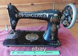 Antique 1906 Singer Sewing Machine Scarab Scarabée Décol Vintage Serial H967694
