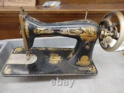 Antique 1915 Singer Sewing Machine Head Egyptian Sphinx