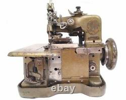 Antique 1925 Very Rare Smallest Singer 81-4 Overlocker Machine À Coudre Industrielle