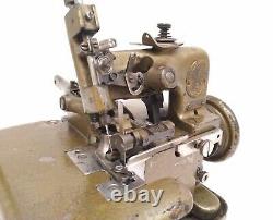 Antique 1925 Very Rare Smallest Singer 81-4 Overlocker Machine À Coudre Industrielle