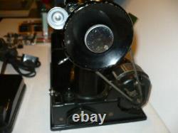Antique Chanteur Des Années 1940 221 Machine À Coudre Poids Plume #ag531844