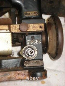 Antique Industrial Singer Overedger Machine À Coudre 81-2 As-is