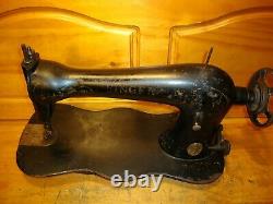 Antique Industrial Singer Seeing Machine Head Fiddle Base 1888