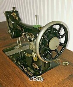 Antique Machine À Coudre Chanteur 1910 Treadle Écosse F2313991- Magnifique