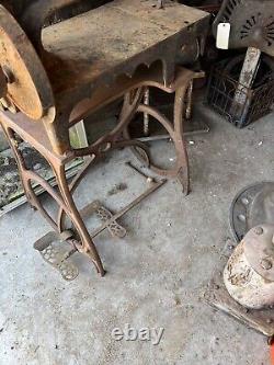 Antique Rare Singer No 3 Machine à coudre industrielle en cuir et denim pièces de rechange USA