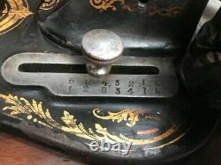 Antique Singer'nouvelle Famille' 12k Fiddle Base Sewing Machine C1883 7114
