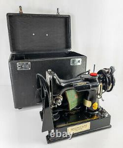 Antique Vintage Singer Featherweight Machine À Coudre 221-1 Carrying Case