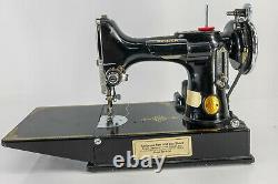 Antique Vintage Singer Featherweight Machine À Coudre 221-1 Carrying Case