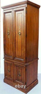 Antique/vtg Singer Model 380 Space Saver Wood Couture Cabinet Home Office Desk
