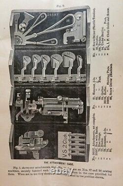 COMPLET! Machine à coudre Singer 1889 restaurée et remise à neuf dans sa boîte de puzzle en chêne