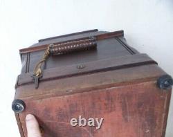Cas De Cercueil 1911 Chanteur 28(k) 28 Antique Vs Main Cran Machine À Coudre 128 27 127