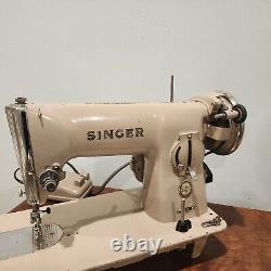 Excellente machine à coudre Singer des années 1950, modèle 191B entièrement testée, coud incroyablement