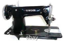 Fine Antique Vintage Singer 15m Couture Machine Toile En Denim En Cuir 15k 201k