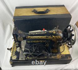 Machine À Coudre Électrique Ancienne 1910 Essais Et Travail