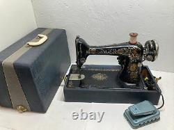 Machine À Coudre Portable Vintage Singer Avec Étui. 1900-1920. Travail G4131635
