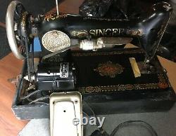 Machine À Coudre Portable Vintage/antique Singer Belle