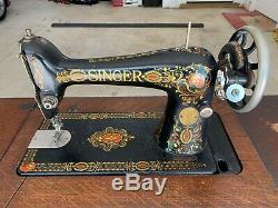 Machine À Coudre Singer Antique Treadle 1904 Modèle 27-4
