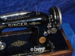 Machine à coudre Singer 99 en aluminium rare, révisée, peu fabriquée, collectionneur 1922