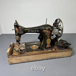 Machine à coudre Singer Antique de 1922 G9848496 avec pédale et instructions - PIÈCES