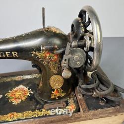 Machine à coudre Singer Antique de 1922 G9848496 avec pédale et instructions - PIÈCES