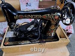 Machine à coudre Singer à pédale modèle G9241994, antiquité des années 1900 FONCTIONNELLE